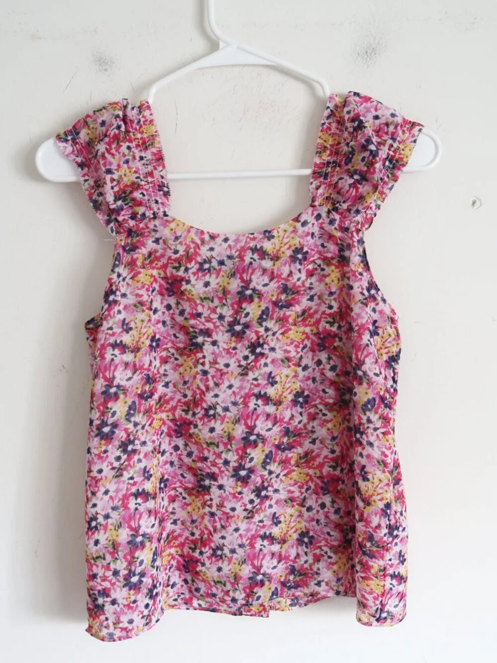 J.Crew Floral Graphic Sleeveless Blouse - Size XXS